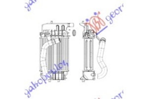 Ψυγειο INTER. 1,4 D4D (250x190x64) Toyota Yaris 05-11 - 025206200