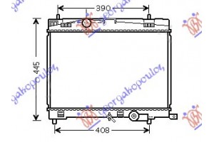Ψυγειο BENZ. 1.33 VVT-I (73/74KW) (09-11) (350x480) ΠΑΡΟΧ. ΔΙΑΓΩΝ./ΚΛΕΙΣΤΟ ΚΥΚΛ. (KOYO)TOYOTA Yaris 11-14 - 821006325