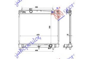 Ψυγειο 1,5-16V (ΜΗΧ)(35x48)(Π.ΔΙΑΓ) Ιαπ Toyota Yaris 05-11 - 025206340