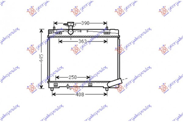 Ψυγειο ΒΕΝΖ. 1.33VVT-I (73/74KW) (09-11) (350x480) ΠΑΡΟΧ.ΔΙΑΓΩΝ./ΑΝΟΙΧ.ΚΥΚΛ. (VALEO) Toyota Yaris 14-17 - 821106370