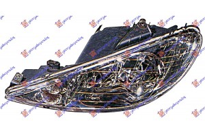Φανος ΕΜΠ. ΗΛΕΚ. Διπλος -06 H7/H7 (Ε) (TYC) Αριστερα Peugeot 206 98-09 - 025605284