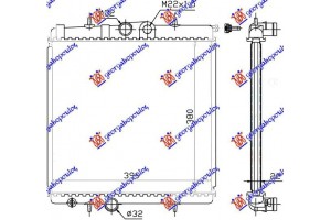 Ψυγειο 1.1-1.6 8V -A/C (38x41.5) Peugeot 206 98-09 - 025606300