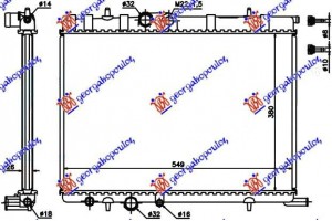 Ψυγειο 1.1-1.4i8V-1.4-1.6i16V02-(38x55 Peugeot 206 98-09 - 025606330