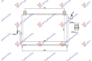 Ψυγειο A/C Βενζινη -2.0 Πετρελαιο (646x321) Mazda 323 F 98-03 - 025706410