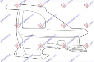 Φτερο Πισω (Γ) Η/Β Αριστερα Hyundai Accent H/B-L/B 03-05 - 025801682
