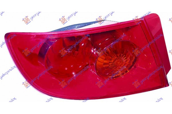 Αριστερα Φανος Πισω Εξω -06 4Π Kokkινο (Ε) Mazda 3 SDN-H/B (BK) 04-08