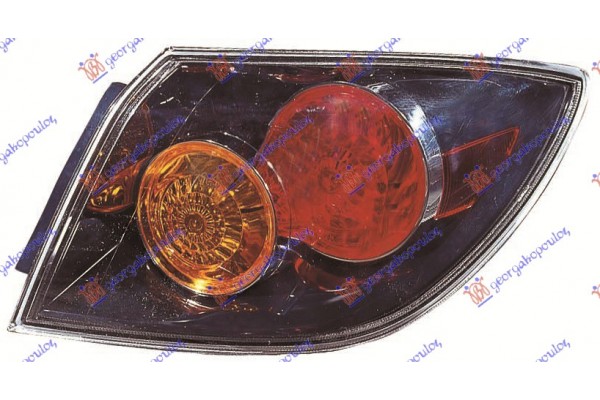 Δεξια Φανος Πισω Εξω -06 5Π Μαυρο (Ε)(ΚΙΤΡ.ΦΛ) Mazda 3 SDN-H/B (BK) 04-08