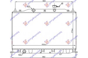 Ψυγειο 1.4-1.6cc 16V +/-A/C (37x65) Hyundai Accent Sdn 06-11 - 026406300