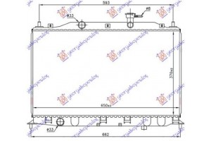 Ψυγειο 1.4-1.6cc 16V +/-A/C (37x65) (KOYO) Hyundai Accent Sdn 06-11 - 026406305
