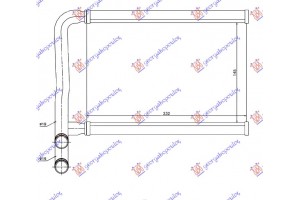Ψυγειο Καλοριφερ (B) +/-ΑC (145x232) Hyundai Accent Sdn 06-11 - 026406500