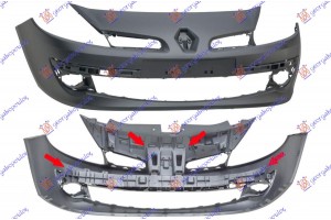 Προφυλακτηρας Εμπρος (15 ΖΑΝΤΑ) (ΕΥΡΩΠΗ)RENAULT Clio 06-09 - 026803375