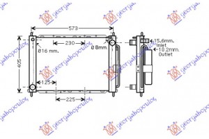 Ψυγeio ΝΕΡΟΥ+A/C (ΕΝΣΩΜΑΤΩΜΕΝΟ)1,2i8/16V-1,5DCi(51x38) Renault Clio 06-09 - 026806330