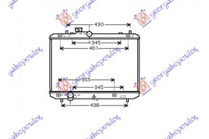 Ψυγειο 1.3-1.5i 16V +/-A/C (37,5x55) (MAHLE BEHR)SUZUKI Swift H/B 06-11 - 026906305