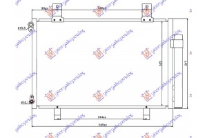 Ψυγειο A/C ΒΕΝΖΙΝΗ-ΠΕΤΡΕΛΑΙΟ (500x335x16) Suzuki Swift H/B 06-11 - 026906400