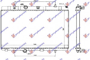 Ψυγειο Νερου ΒΕΝΖΙΝΗ/ΠΕΤΡΕΛΑΙΟ (380x538) (MAHLE BEHR) Peugeot 1007 05-09 - 080706335