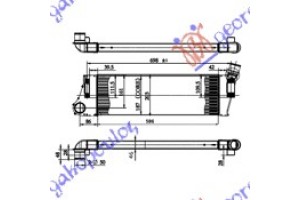 Ψυγειο INTERC.1,5-1,9 Dci (584x187x50) Renault Megane SDN-H/B-L/B 05-08 - 027506200