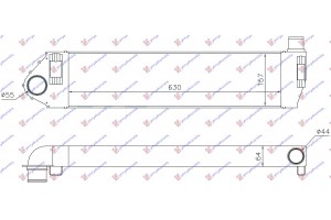 Ψυγειο Intercooler 1.9 Aytomato 2.0DCI MHXANIKO/AYTOMATO (630x157x64)RENAULT Megane SDN-H/B-L/B 02-05 - 027406210