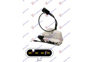 Κλειδαρια Πορτας Εμπρος ΗΛΕΚΤ/ΚΗ Ασπρη (4Pin) Δεξια Renault Megane SDN-H/B-L/B 02-05 - 027407211