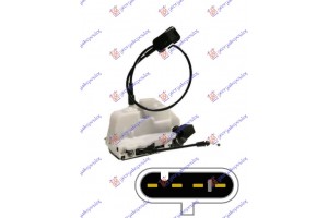 Κλειδαρια Πορτας Εμπρος ΗΛΕΚΤ/ΚΗ Ασπρη (4Pin) Αριστερα Renault Megane SDN-H/B-L/B 02-05 - 027407212