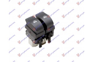 Διακοπτης ΠΑΡΑΘ. ΕΜΠ. (ΕΜΠΡΟΣ ΠΟΡΤΕΣ)(Aυτόμ.) (Διπλός) (Γκρί φίσα)(10pin) Αριστερα Renault Megane SDN-H/B-L/B 05-08 - 027507179