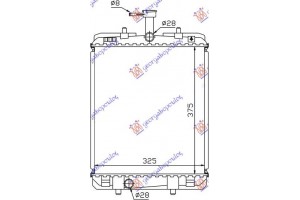 Ψυγειο Νερου 1.0cc +/-A/C (37.4x32.6) Toyota Aygo 06-12 - 028006300