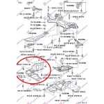 Ποδια Μηχανης Πλαστικη Ακραια 04- Δεξια Toyota Corolla Verso 02-07 - 028200841