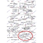 Ποδια Μηχανης Πλαστικη Ακραια 04- Αριστερα Toyota Corolla Verso 02-07 - 028200842