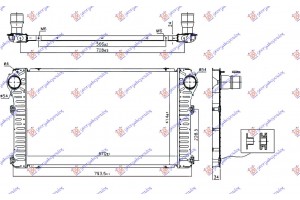 Ψυγειο Intercooler 2.2 D4D (670x414x24) Toyota Rav 4 05-10 - 028406200