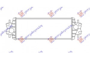 Ψυγειο Intercooler 1.9 Dci Πετρελαιο (540x175x40) Nissan Primastar 06-16 - 081606210