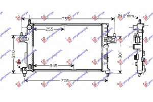 Ψυγειο Νερου 1.3CDTi/1.7DTi Πετρελαιο (60x35) Opel Combo 00-12 - 028606330