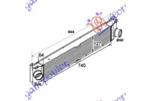 Ψυγ Inter 2,2-2,3-3,0 HDI-JTD(740x127x64 Citroen Jumper 06-14 - 020006200