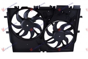 Βεντιλατερ Ψυγειου Κομπλε (ΔΙΠΛΟ) 2.3-3.0 Jtd Πετρελαιο - A/C (368mm) (2+2pin) Fiat Ducato 06-14 - 028706450