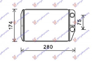 Ψυγειο Καλοριφερ (BR) (230x165x26) Citroen E Jumper 20-23 - 196806500