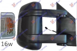 Καθρεφτης ΗΛΕΚΤ. ΘΕΡΜΑΙΝ. Μακρυς (Μ/ΦΛΑΣ) (ΜΕ Φως Ογκου 16W) (CONVEX GLASS) Δεξια Opel Movano 21- - 604207586