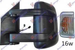 Καθρεφτης ΗΛΕΚΤ. ΘΕΡΜΑΙΝ. Μακρυς (Μ/ΦΛΑΣ & ΑΙΣΘ.) (ΜΕ Φως Ογκου 16W) (CONVEX GLASS) Αριστερα Opel Movano 21- - 604207587