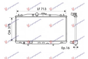 Ψυγειο Νερου 2.0-2.4 Βενζινη Μηχανικο (375x713x16) (VALEO) Honda Accord 03-08 - 028906305