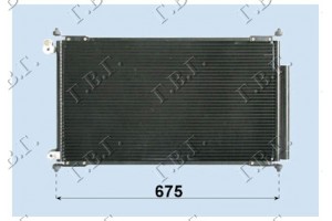Ψυγειο A/C 2,4-3,0 V6 (65.3x35.6x1,6) Sd Honda Accord 03-08 - 028906400