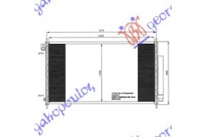 Ψυγειο A/C 2,0-2,4 Βενζ (65,3x35,6x1,6) Honda Accord 03-08 - 028906410
