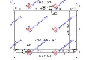 Ψυγειο 1.3-1.6-1.8 Βενζ (40,2x66,5x16) Mitsubishi Carisma 96-05 - 029106300