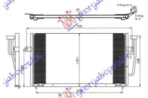 Ψυγειο A/C ΒΕΝΖΙΝΗ-ΠΕΤΡΕΛΑΙΟ Αυτοματο (610x350x16) Volvo S40 00-04 - 056306410