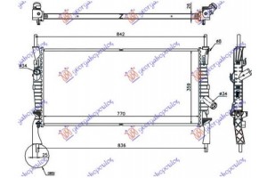 Ψυγειο 2,2-2,4TDCI-2,3i +AC(76,8x38) (KOYO) Ford Transit 06-13 - 029706305