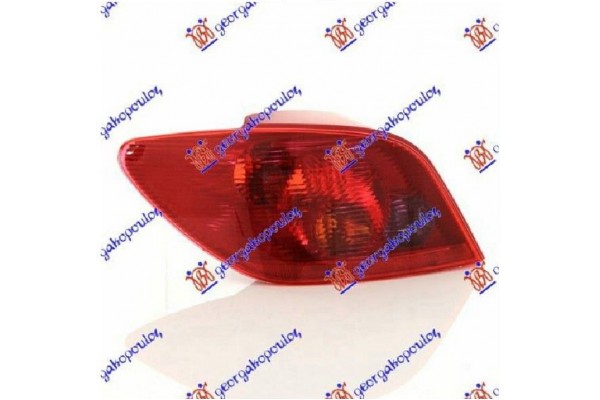 Φανος Πισω (ΤΟΥΡΚΙΑ) Αριστερα Peugeot 307 01-05 - 030105994