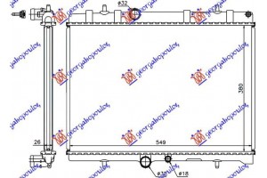 Ψυγειο 2,0 Hdi (38x56x19) +/- A/C Peugeot 307 01-05 - 030106330