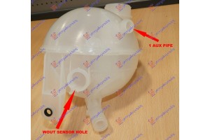 Δοχειο Νερου Ψυγειου (ΧΩΡΙΣ Τρυπα Για Αισθητηρα ΣΤΑΘΜΗΣ) (1 Σωληνακι ΕΞΟΔΟΥ) Citroen C4 04-11 - 020708500