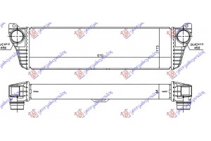 Ψυγειο Intercooler 2.0-2.2 Cdi (610x170x64) 10- Mercedes Vito (W639) & Viano 10-15 - 526006220