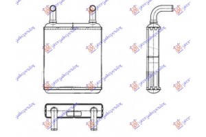 Ψυγειο Καλοριφερ (ΠΙΣΩ) 3.2-3.5-3.7 Βενζινη - 2.2-3.0 Πετρελαιο (178x172x32) (MAHLE Behr Premium LINE) Mercedes Vito (W639) & Viano 04-10 - 030206510