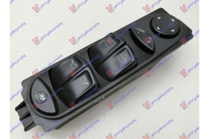 Διακοπτης ΠΑΡΑΘ/ΚΑΘΡ. ΕΜΠ. Μαυρος (ΜΕ ΗΛΕΚ. ΑΝΟΙΓ. Πισω ΦΙΛΙΣΤ. )(Τετραπλός) (10pin) Αριστερα Mercedes Vito (W639) & Viano 04-10 - 030207179