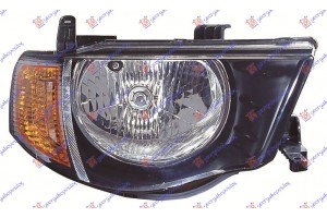 Φανος Εμπρος Ηλεκτρικος (ΚΙΤΡΙΝΟ ΦΛΑΣ) (ΔΙΠΛΟΚΑΜΠΙΝΟ/4Π) -09 (Ε) (DEPO) Δεξια Mitsubishi P/U L200 06-10 - 030505141