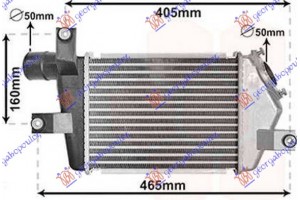 Ψυγειο Intercooler 2.5TD (275x204x50) Mitsubishi P/U L200 06-10 - 030506200
