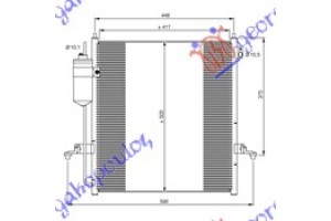 Ψυγειο A/C 2.5 Turbo Diesel (43x42) Mitsubishi P/U L200 06-10 - 030506400
